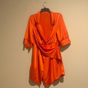 Short orange dress